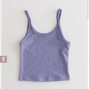ARQ crop top in periwinkle